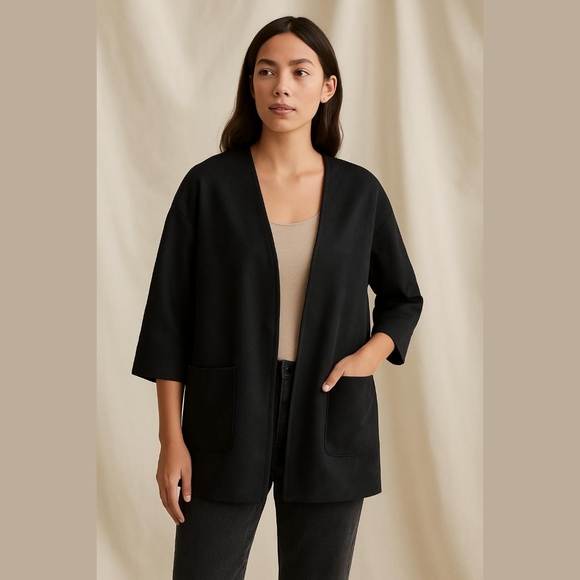 Zara Jackets & Blazers - Zara faux suede black jacket / M